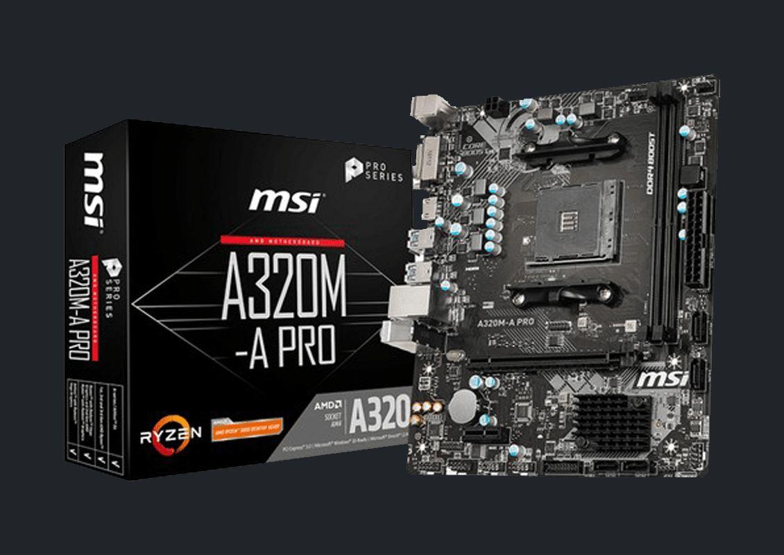 MSI A320M-A PRO 3200MHz DDR4 AM4 Soket mATX Anakart