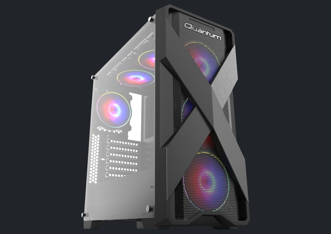 QUANTUMGAMING X500 MID TOWER 550W 80+ GAMING KASA