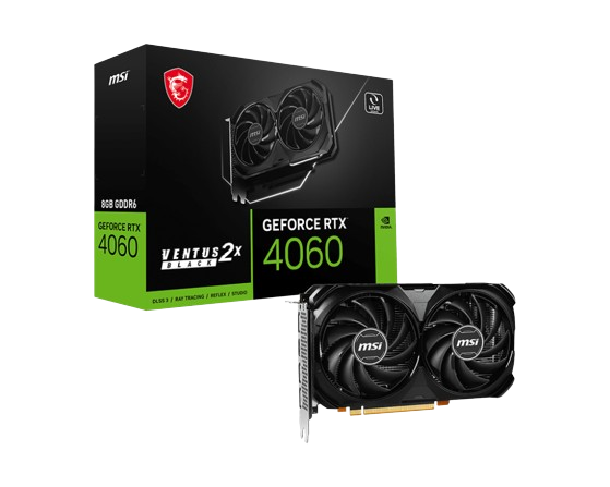 MSI GeForce RTX™ 4060 VENTUS 2X BLACK 8G