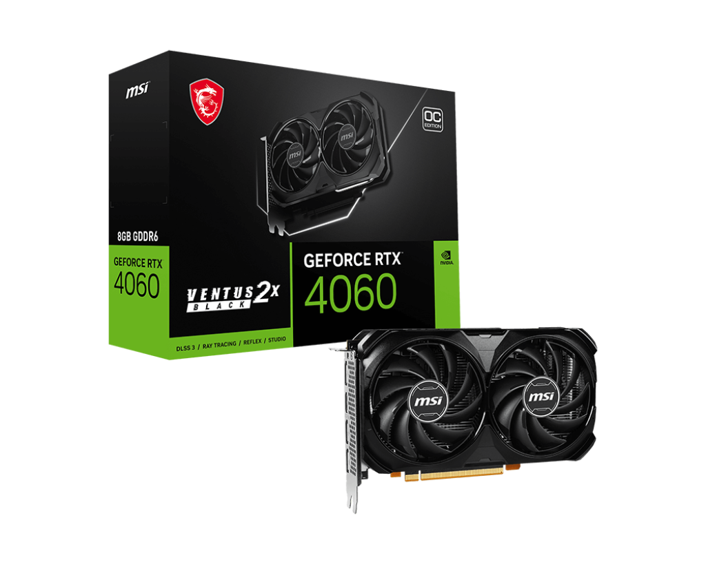 MSI GeForce RTX™ 4060 VENTUS 2X BLACK 8G