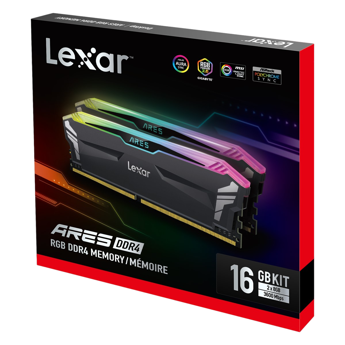 LEXAR ARES 16GB(2X8GB) 3600MHz Dual Kit RGB Ram