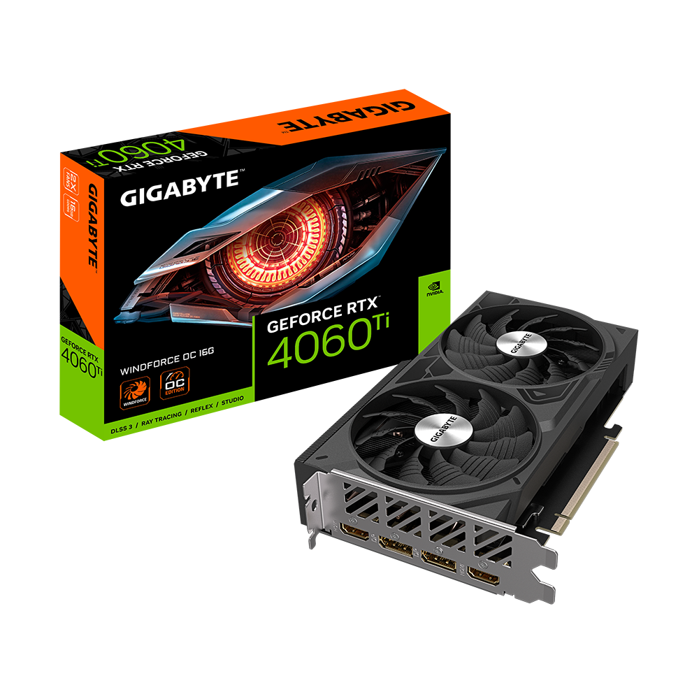  Gigabyte GeForce RTX™ 4060 Ti WINDFORCE OC 16G